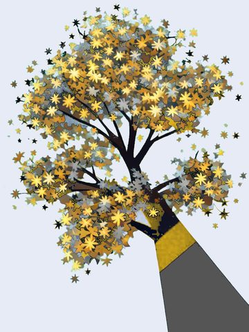 Дерево321 — фрактальная структура app321, звёздочки вместо листьев